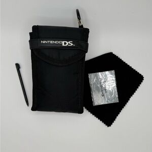 Nintendo DS Black Case & Accessories Excellent Condition